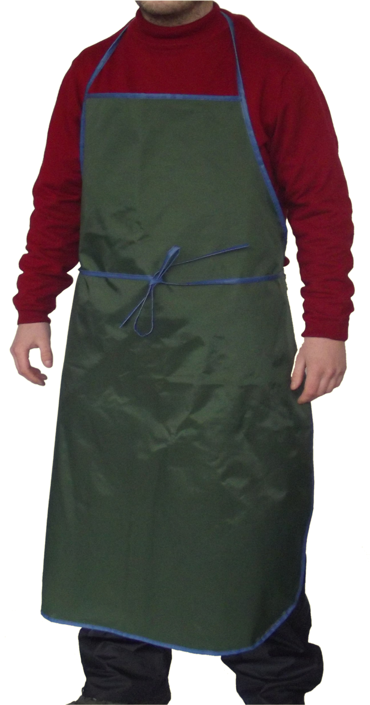 Man Wearing Green Apron