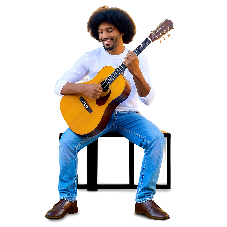 Man With Guitar Png 38