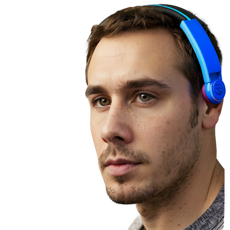 Man With Headphones Png Hed