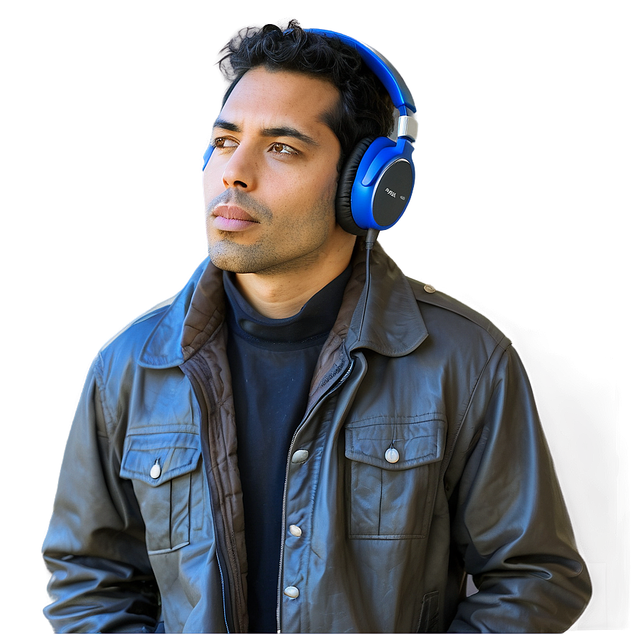 Man With Headphones Png Kia