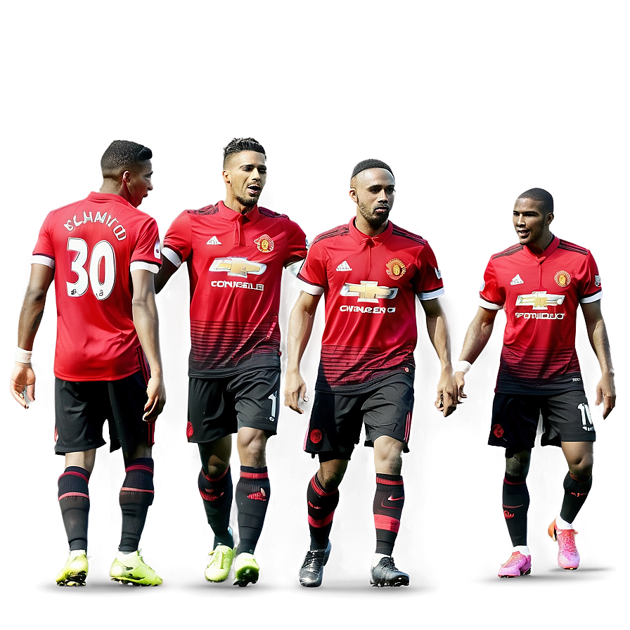 Manchester United Team Celebration Png Sey