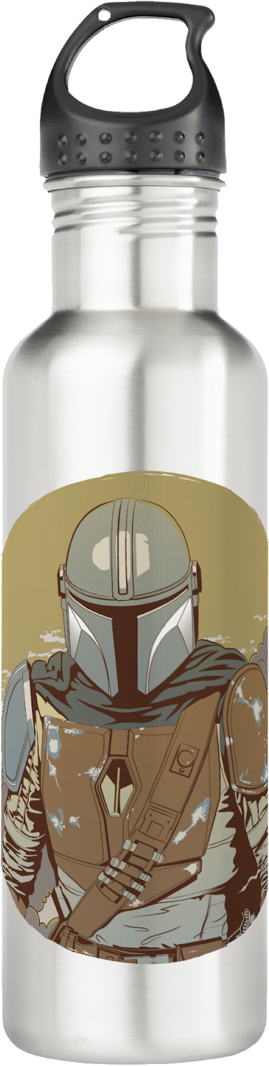 Mandalorian Water Bottle Design