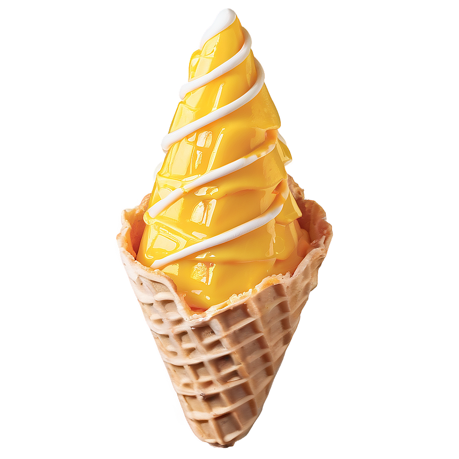 Mango Waffle Cone Png 64