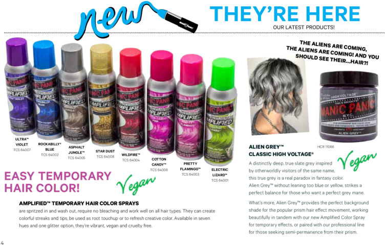 Manic Panic Hair Color Products Ad