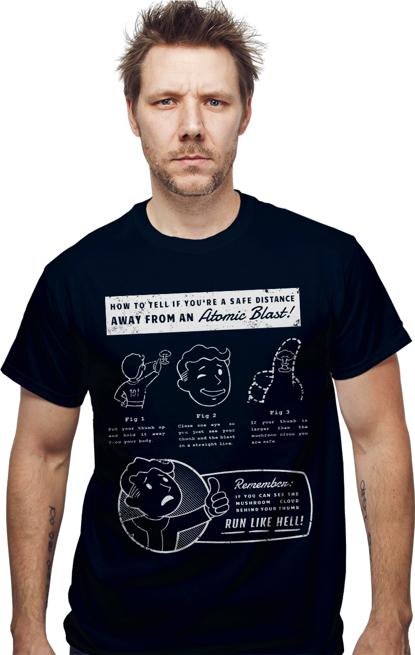 Manin Atomic Blast Instruction Shirt