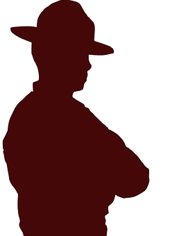 Manin Hat Silhouette