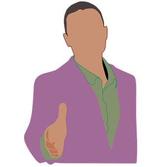 Manin Purple Jacket Vector