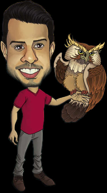 Manwith Owl Caricature