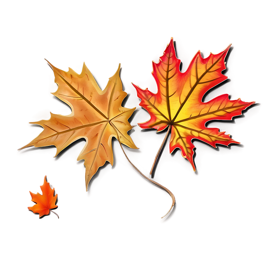 Maple Leaves Thanksgiving Border Png 43