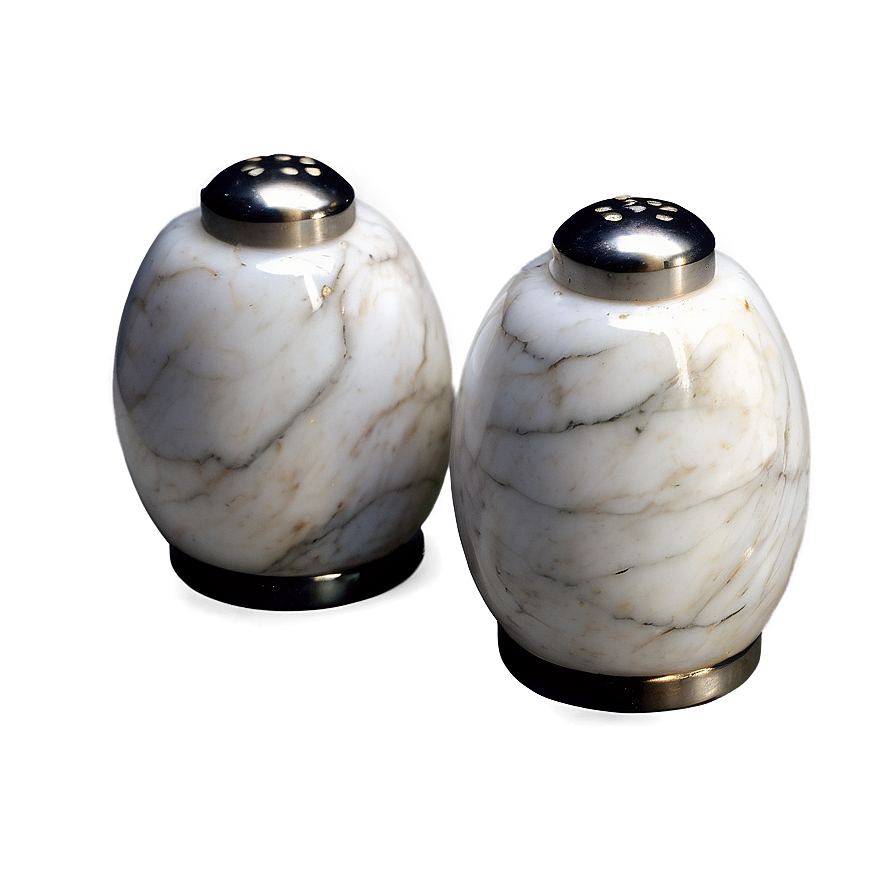 Marble Salt And Pepper Set Png 84