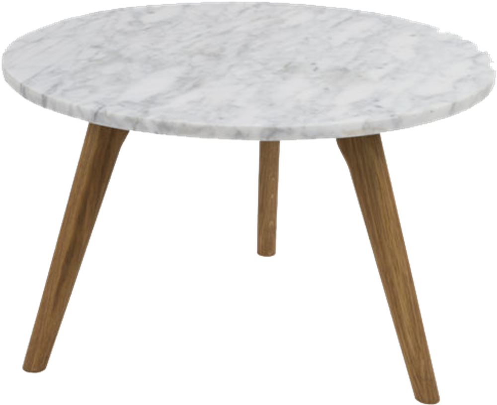 Marble Top Coffee Tablewith Wooden Legs