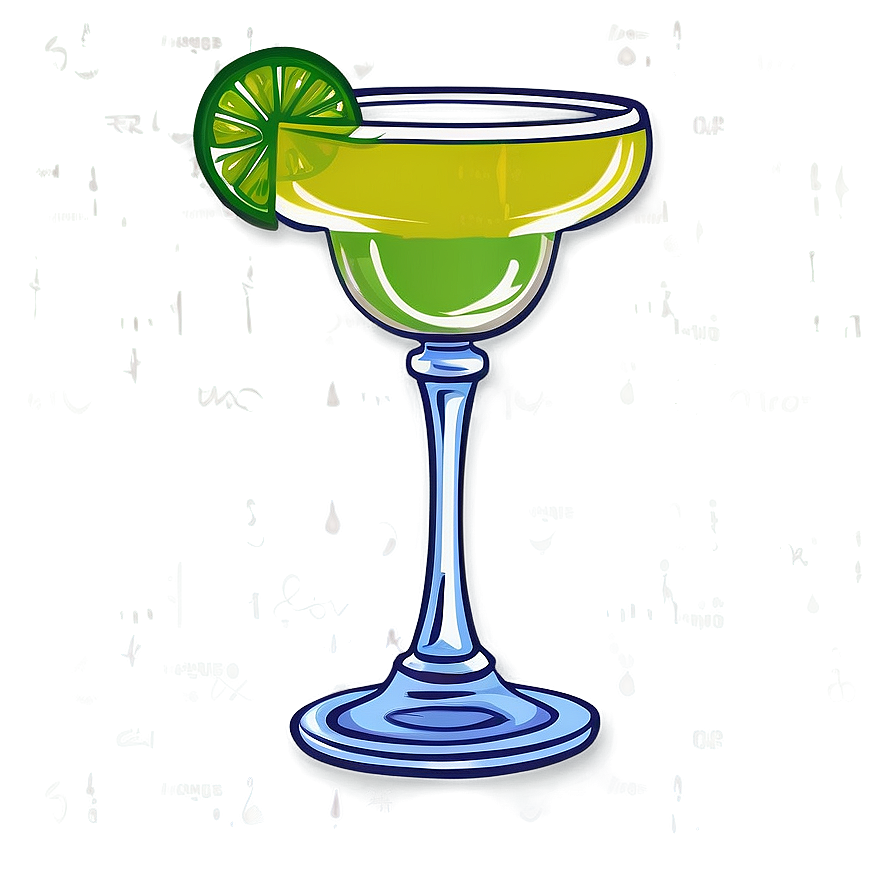 Margarita Glass Design Png Fpw13