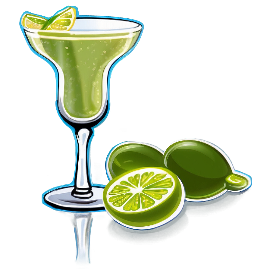 Margarita Glass Illustration Png 61