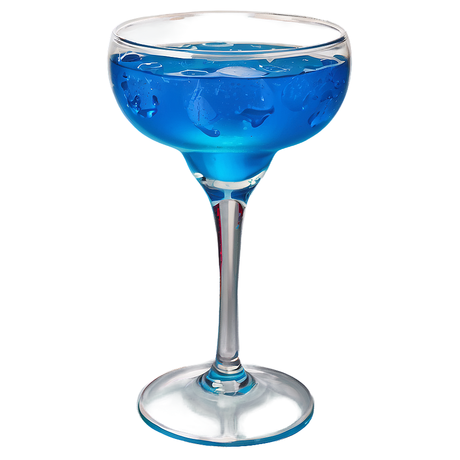 Margarita Glass With Blue Drink Png Nfk