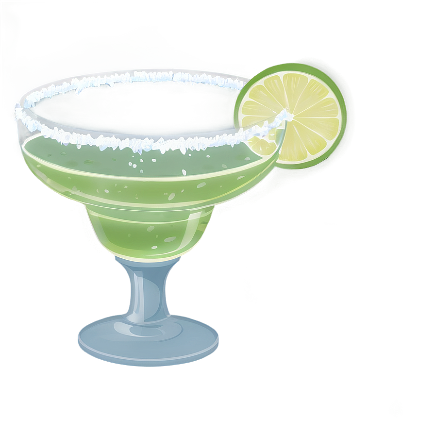 Margarita Glass With Ice Png Rjx71