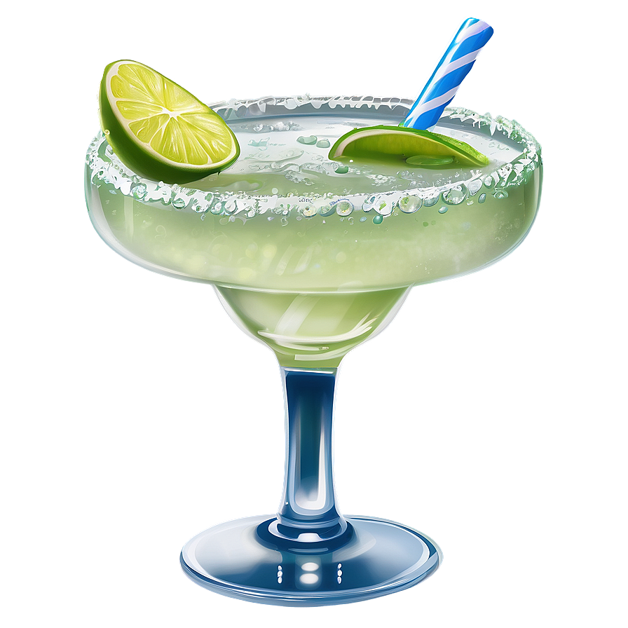 Margarita Glass With Ice Png Xnp