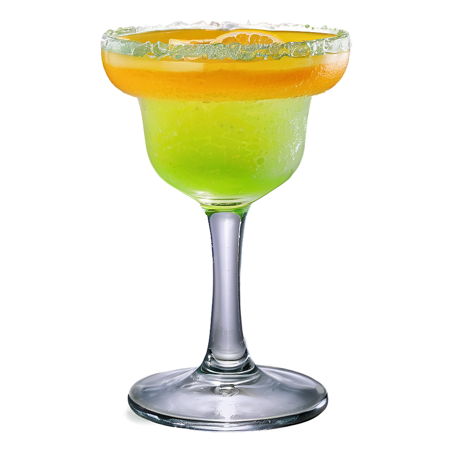 Margarita Glass With Orange Slice Png 06292024