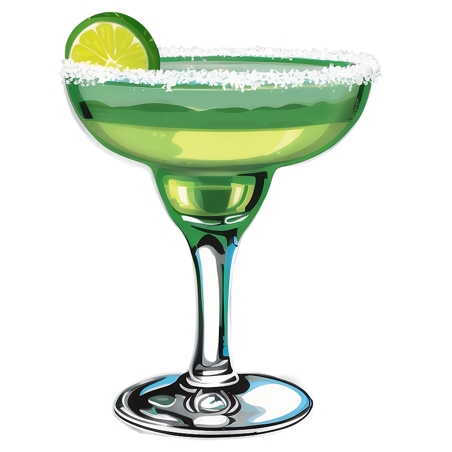 Margarita Glass With Salt Png 4