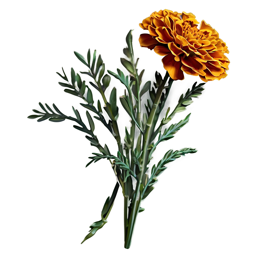 Marigold Bouquet Png 06112024