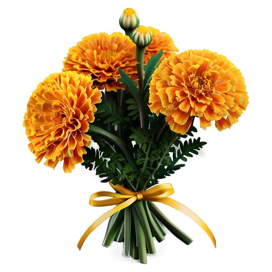 Marigold Bouquet Png 4