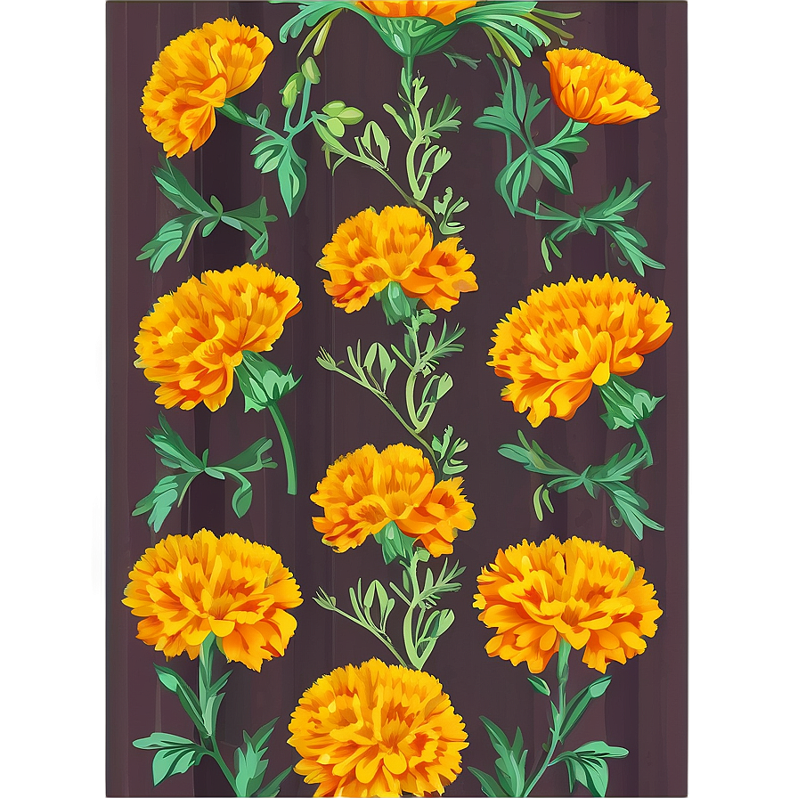 Marigold Fabric Print Png Xpr16