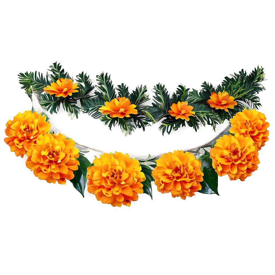 Marigold Festive Decoration Png 06112024