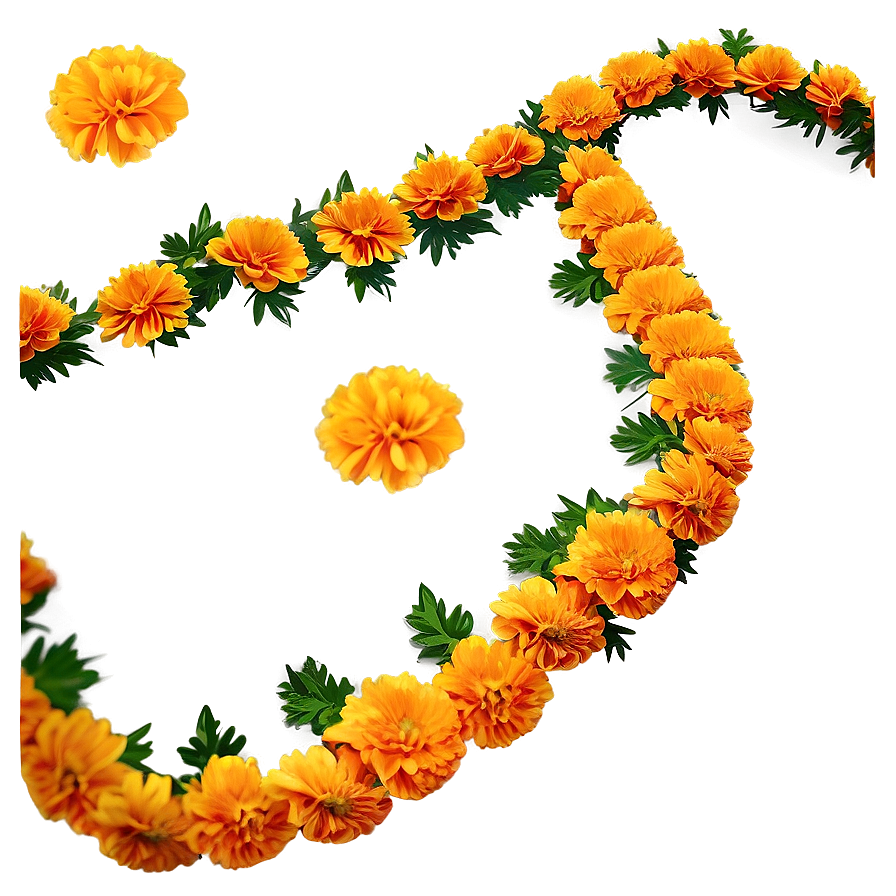 Marigold Festive Garland Png Wgs41