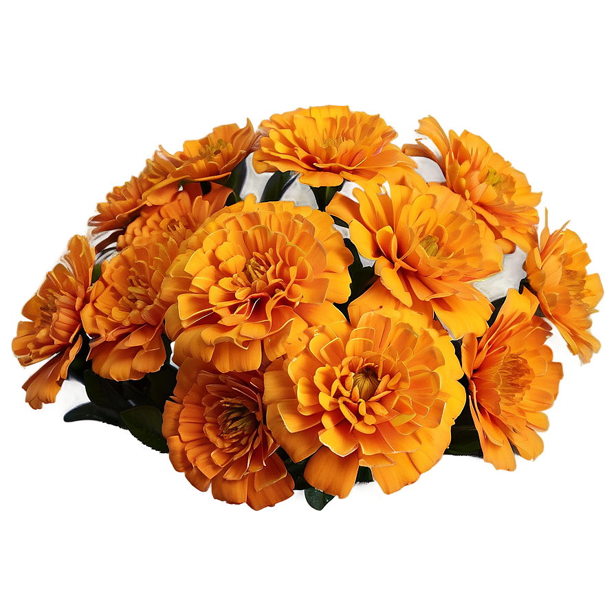 Marigold Floral Arrangement Png Nhw