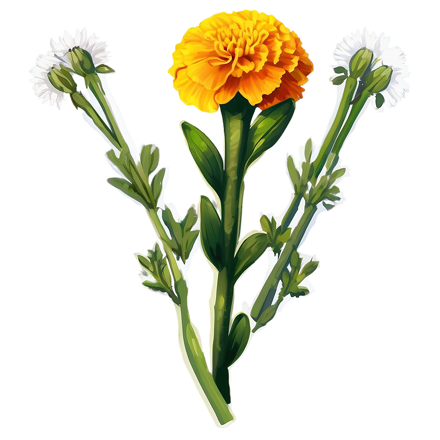 Marigold Traditional Use Png 06112024