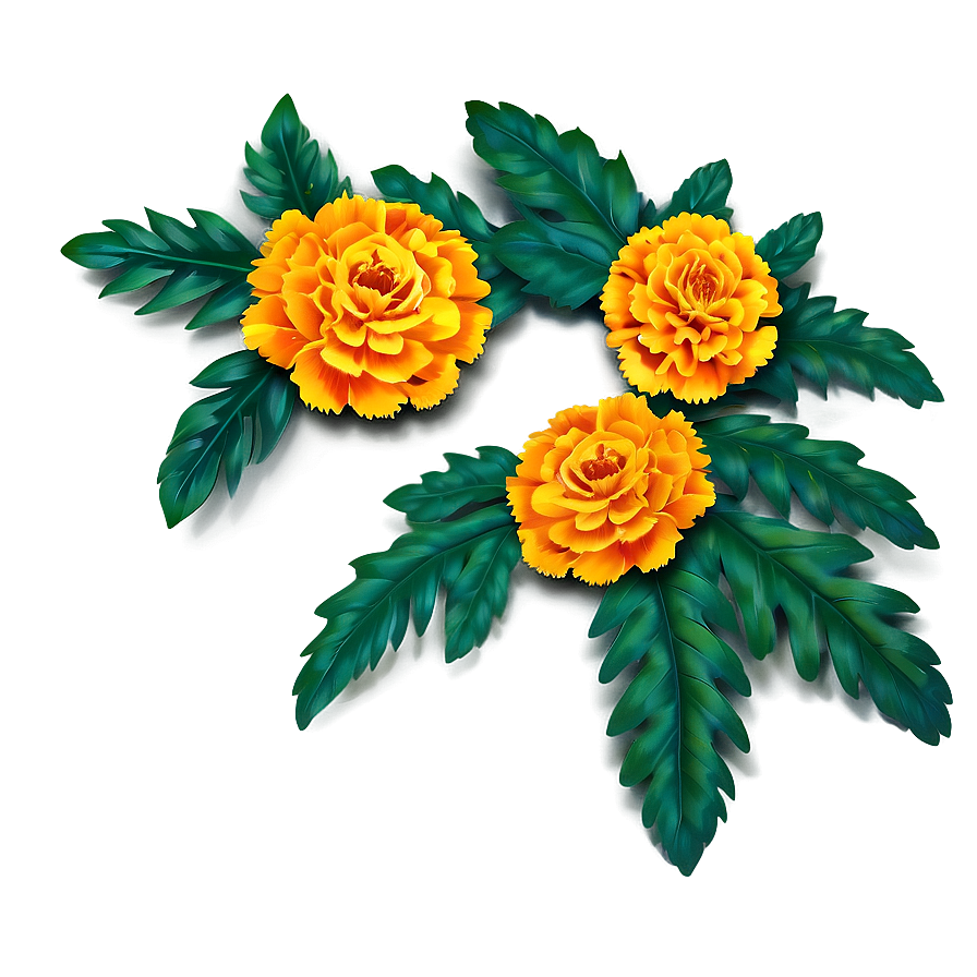 Marigold Wreath Png 06112024