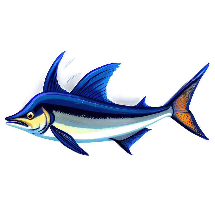 Marlin Fish Illustration Png Wgc