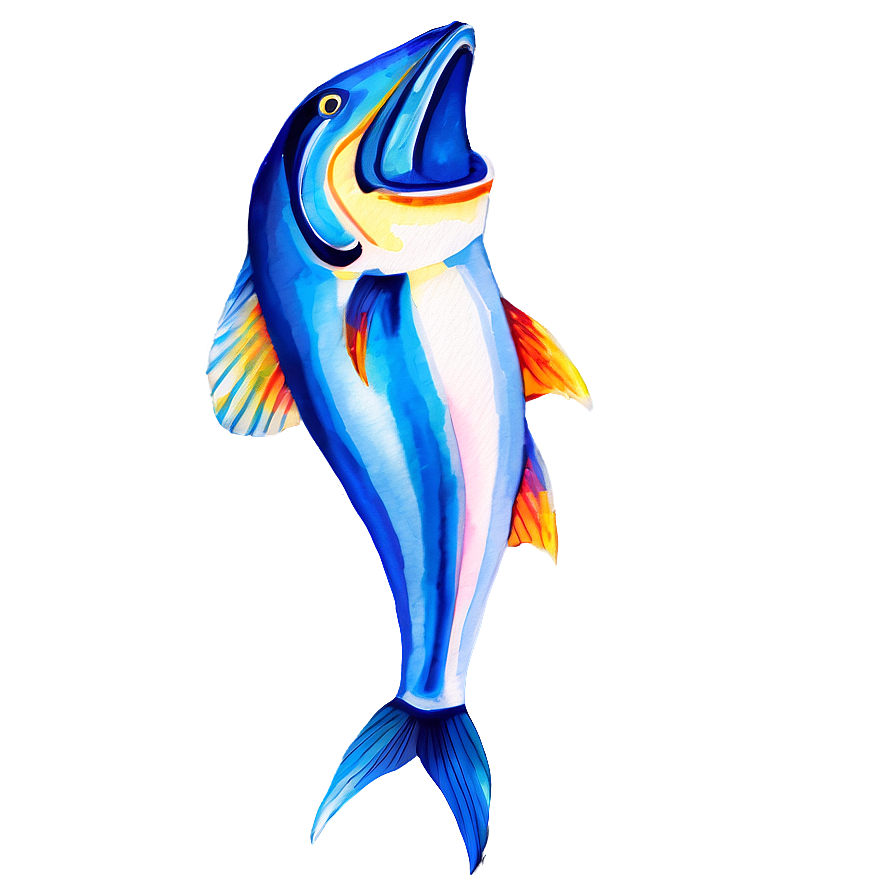 Marlin In Watercolor Png 06242024