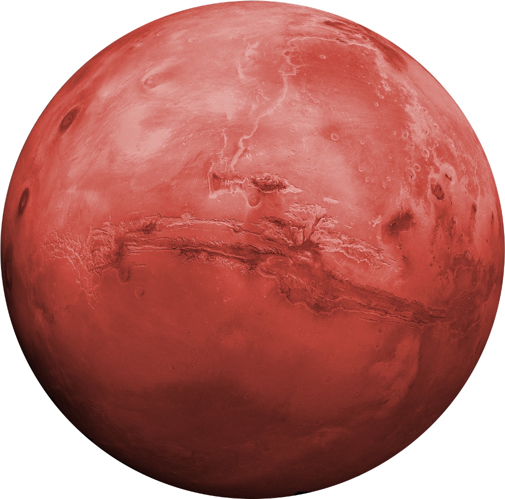 Mars Red Planet Global View