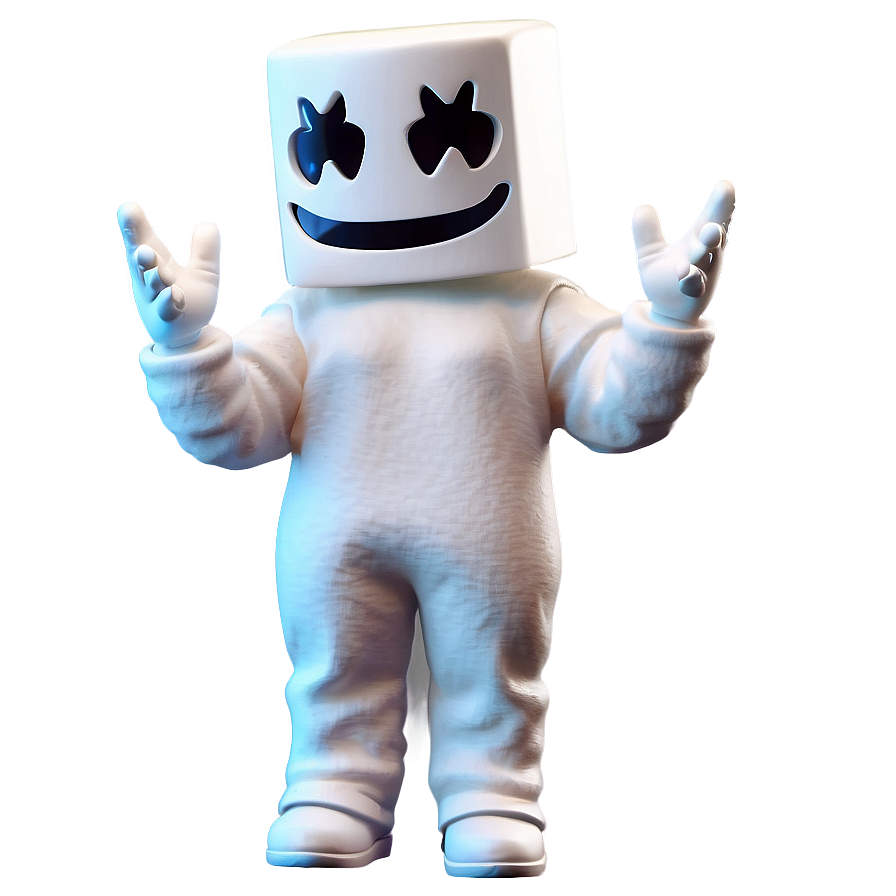 Marshmello 3d Model Png Hib66