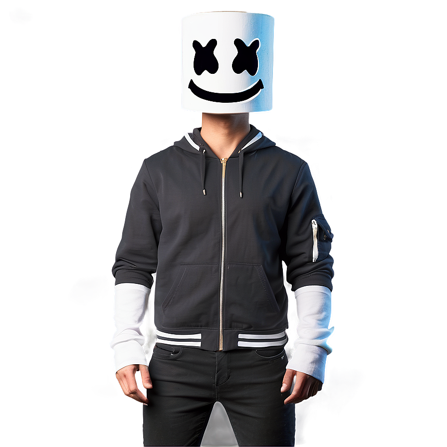 Marshmello Face For Gaming Avatar Png 06282024