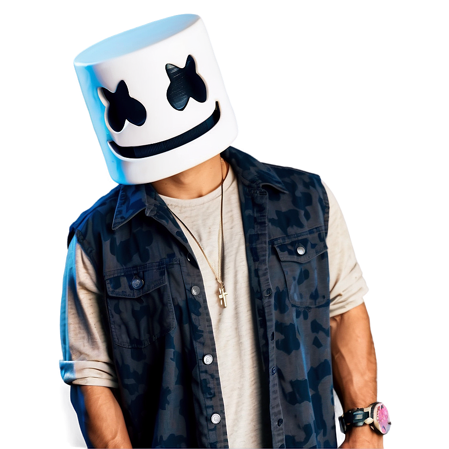 Marshmello Face For Gaming Avatar Png Gto