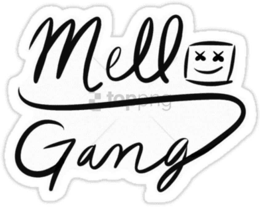 Marshmello Gang Logo Sticker