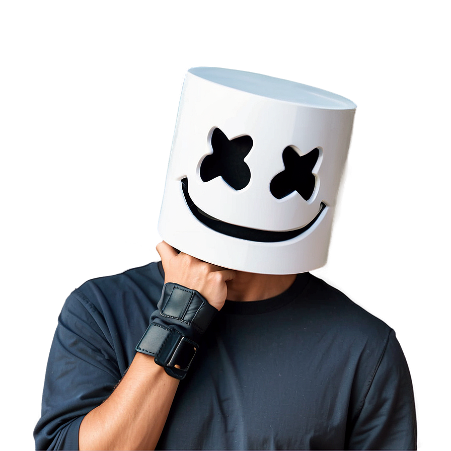 Marshmello Helmet For Cosplay Png Wkd71