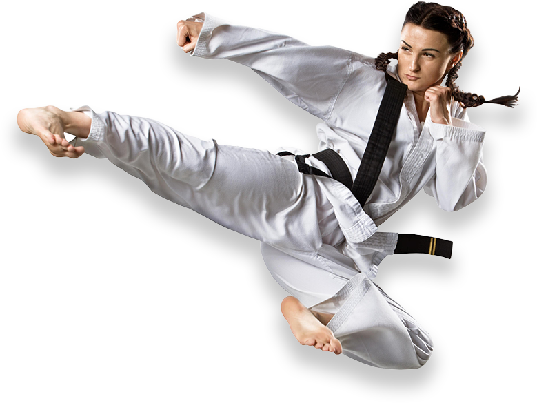 Martial_ Artist_ Performing_ High_ Kick