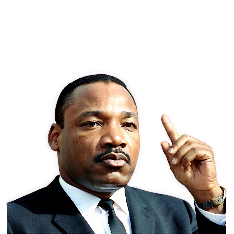 Martin Luther King Jr Courageous Leader Png Lxg