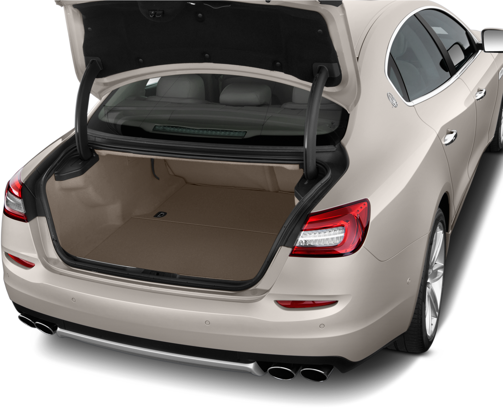 Maserati Luxury Sedan Trunk Open