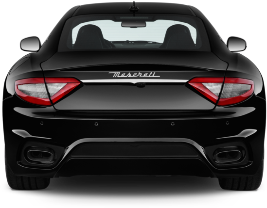 Maserati Rear View Black Car