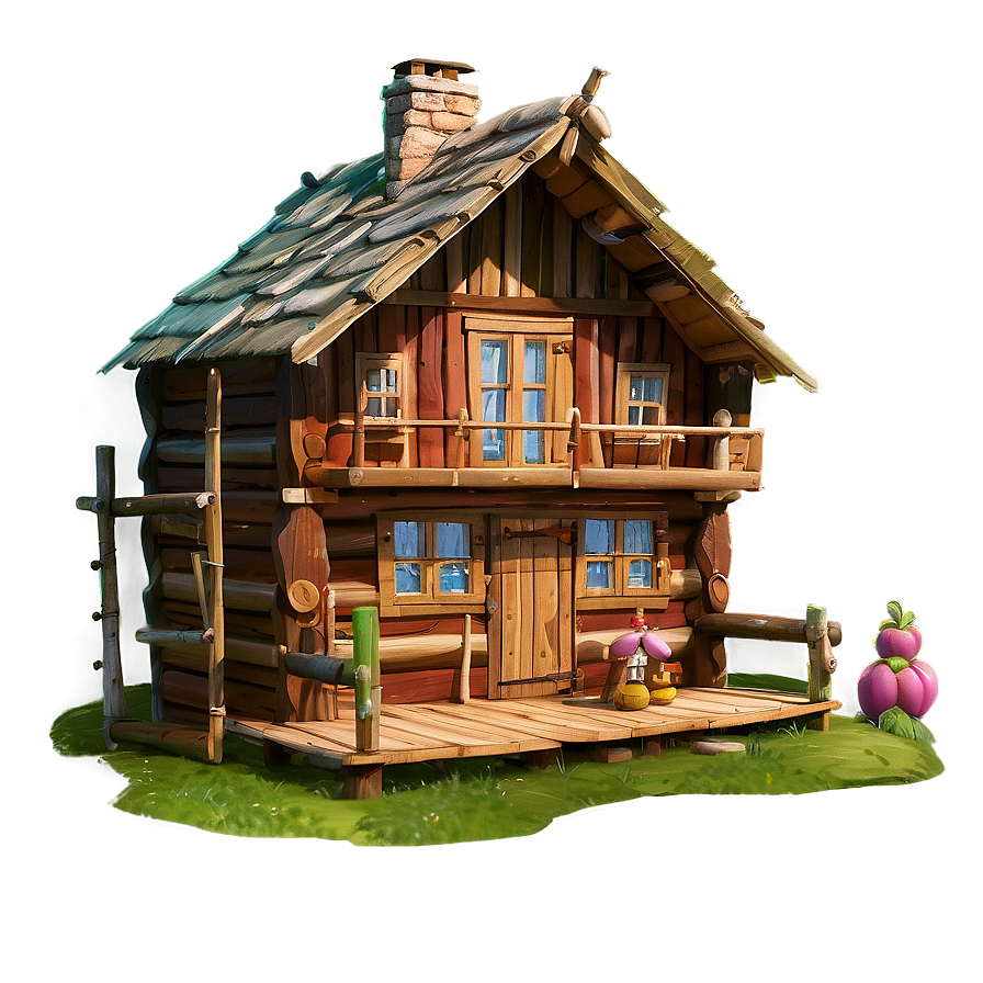 Masha And Bear Wooden House Png Qfk