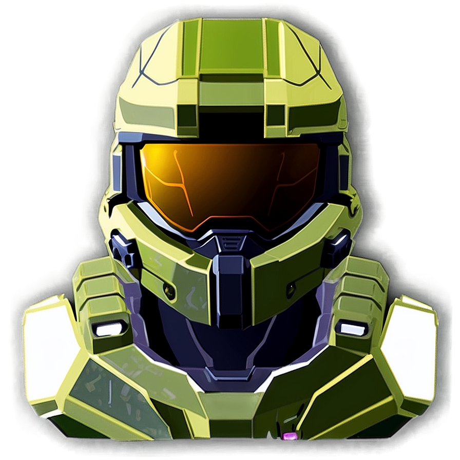 Master Chief Halo Minimalist Png 63