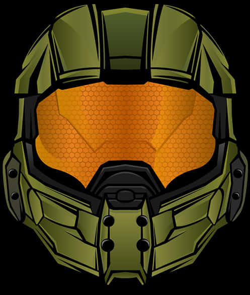 Master Chief Helmet Illustration