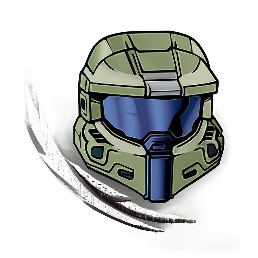 Master Chief Helmet Illustration Png 06132024