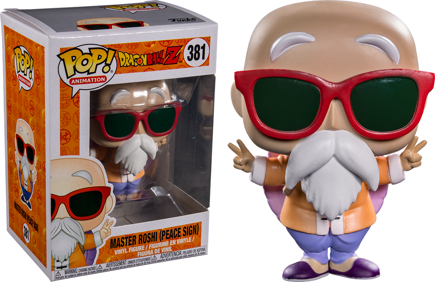 Master Roshi Peace Sign Funko Pop