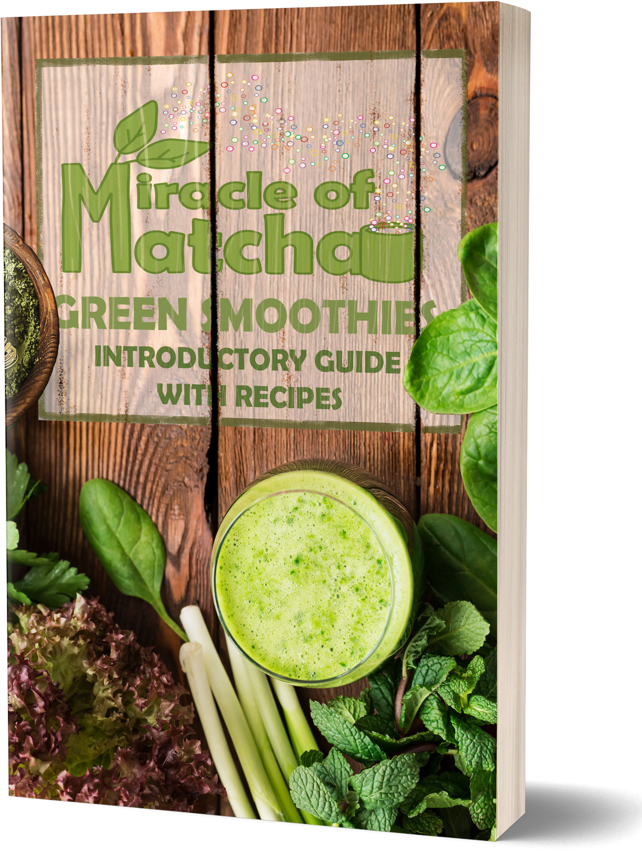 Matcha Green Smoothie Recipe Book Cover