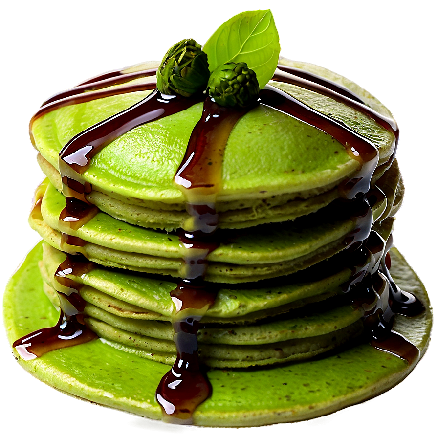 Matcha Green Tea Pancakes Png Bry