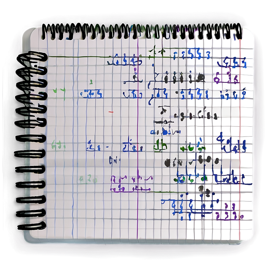 Math Notebook Png Qnu